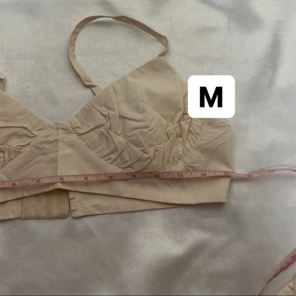 NEW 3pcs set beige womens shirt top shorts button down M;L casual - Picture 8 of 16